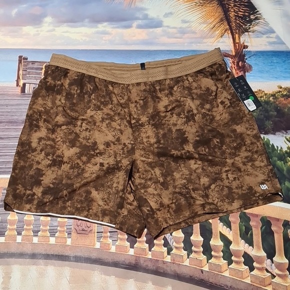 VRST Brown Grunge Tie Dye Shorts Size XXL NWT - Picture 2 of 7